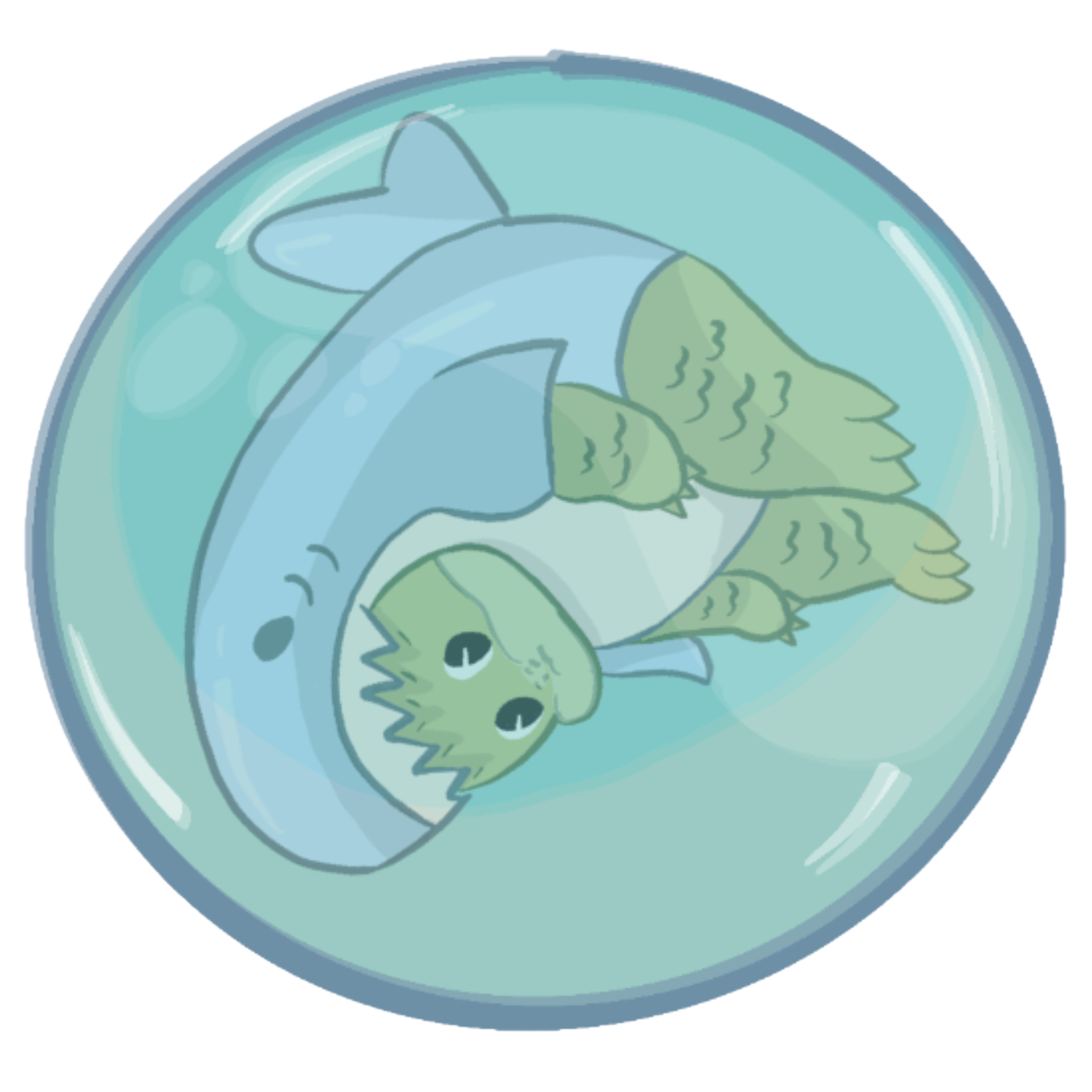 Mascot in Bubble